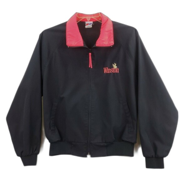 VTG Winston Bomber Jacket Men's Large L Zip Up Varsity Swingster Tag Made in USA - Picture 1 of 9